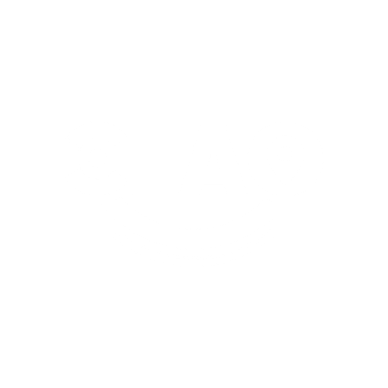 Versión blanca del logo CLAO sobre fondo oscuro