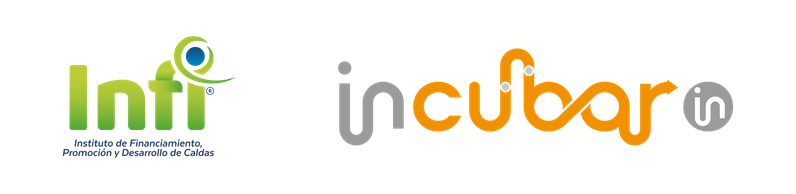 Logos facilitados de InfiCaldas e INCUBAR